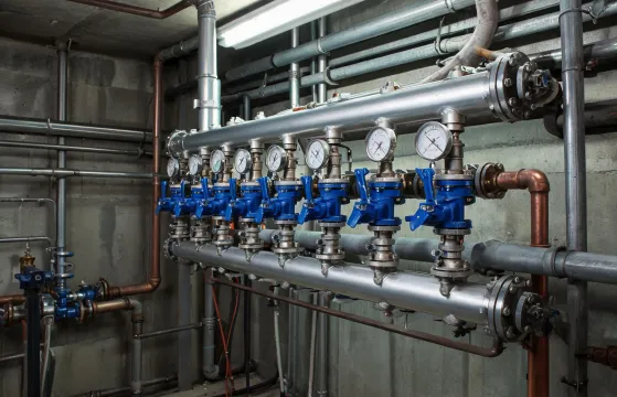 Hydronic balancing station with Danfoss valves